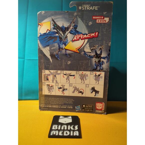 Transformers Age of Extinction Dinobot Strafe Deluxe Spin Attack Figure Sealed - Picture 2 of 5